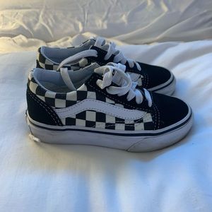 Toddler checkered Vans size 10.5.